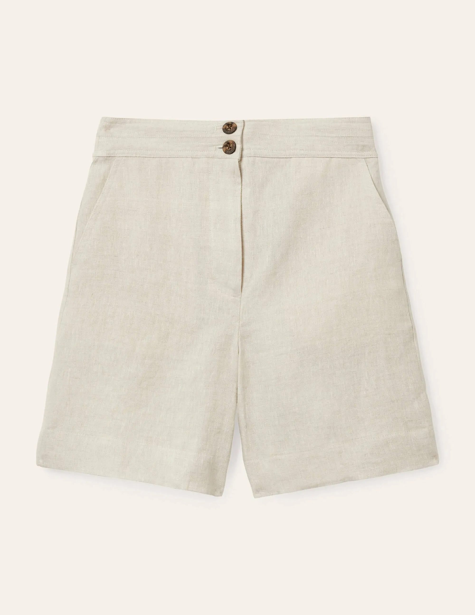 Cornwall Linen Shorts-Natural