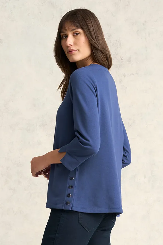 Cotton Terry Top - Deep Cobalt