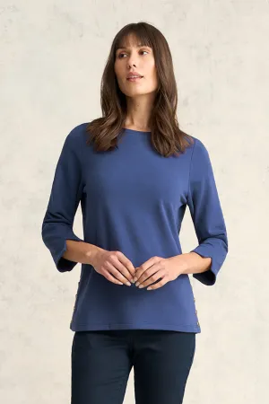 Cotton Terry Top - Deep Cobalt