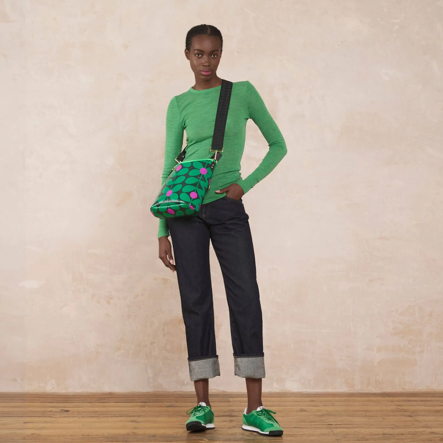 Cross Carry Crossbody - Sixties Stem Emerald