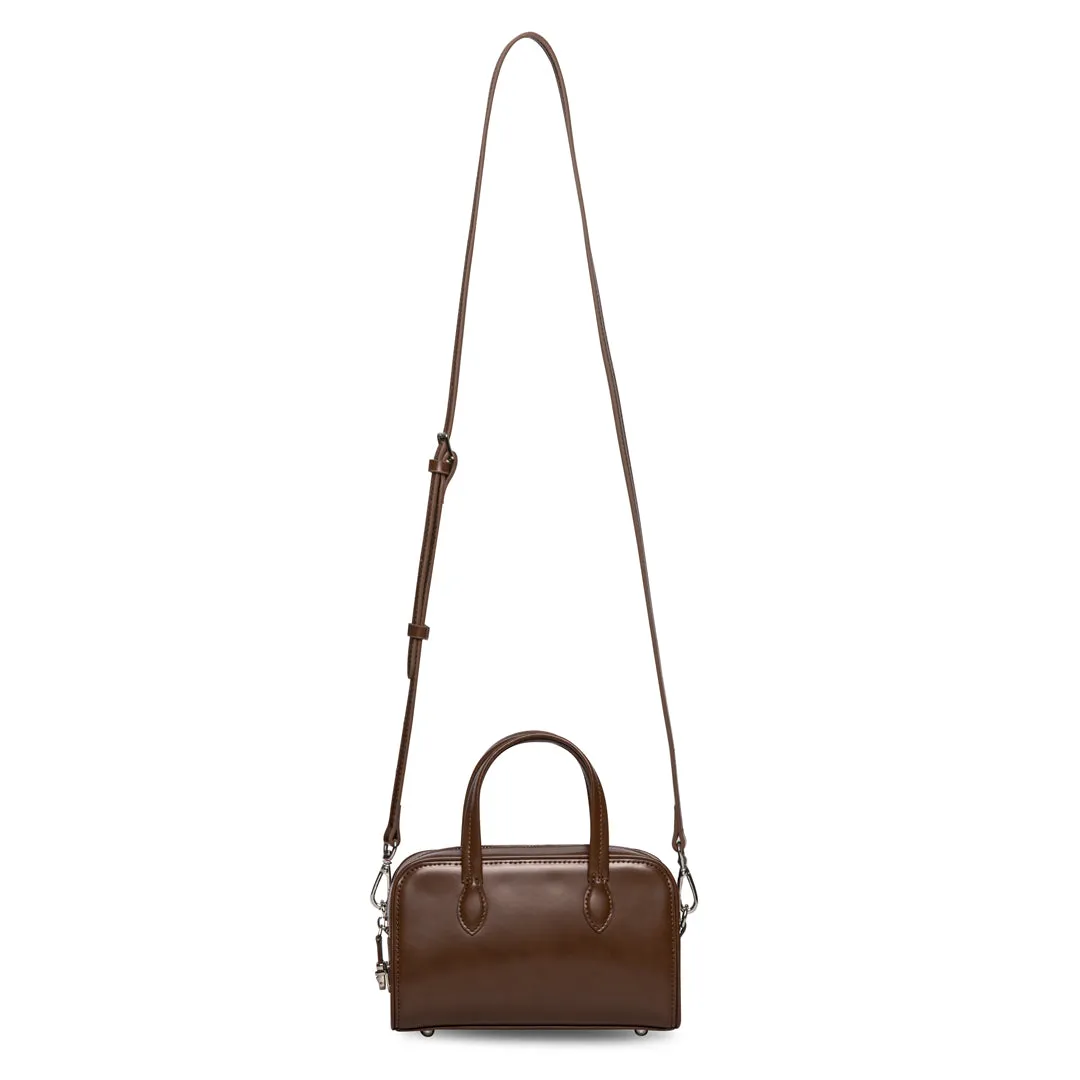 Cube Mini Crossbody Bag - Vintage Brown