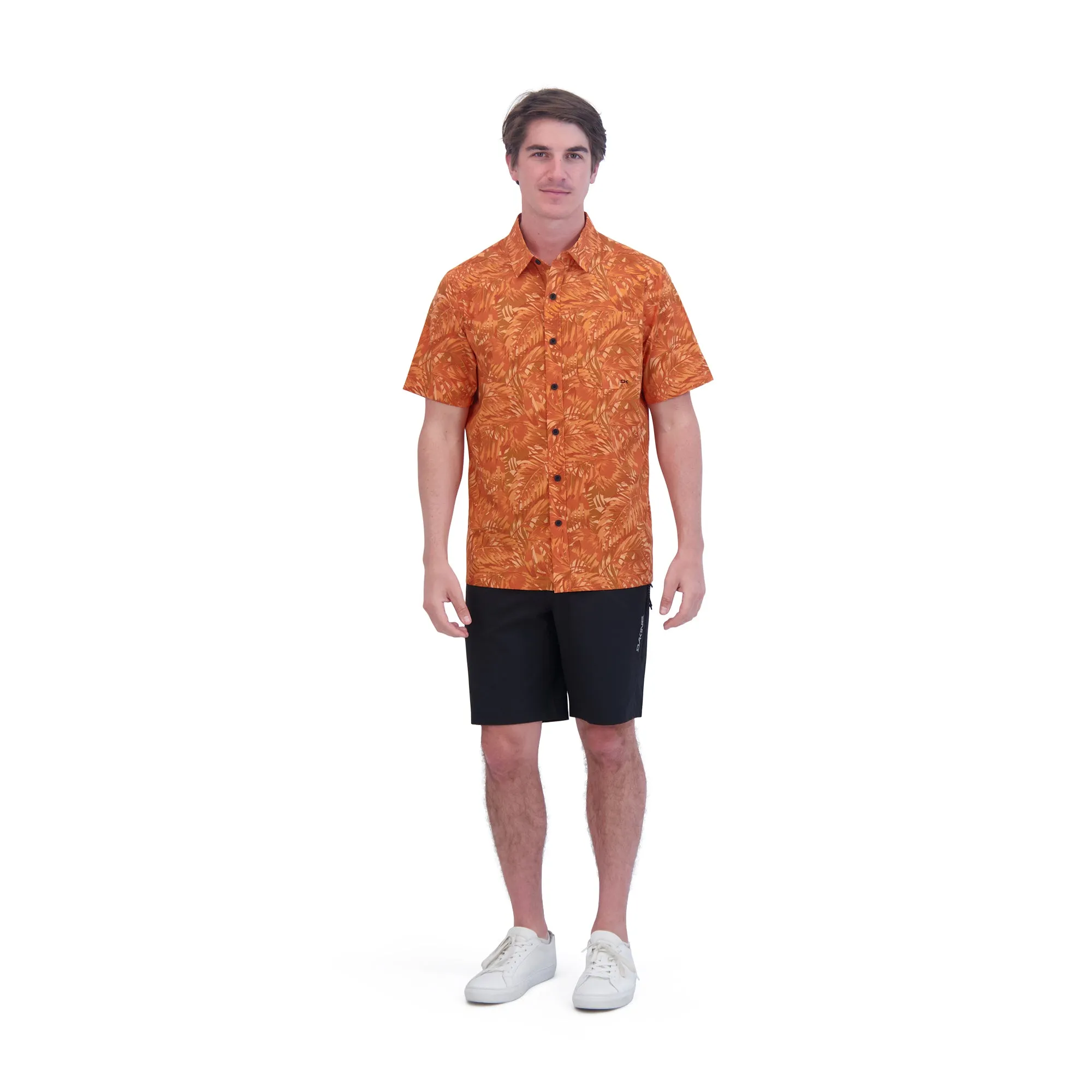 Dakine Aloha Button Down Short Sleeve Shirt - Sunset Palms Print