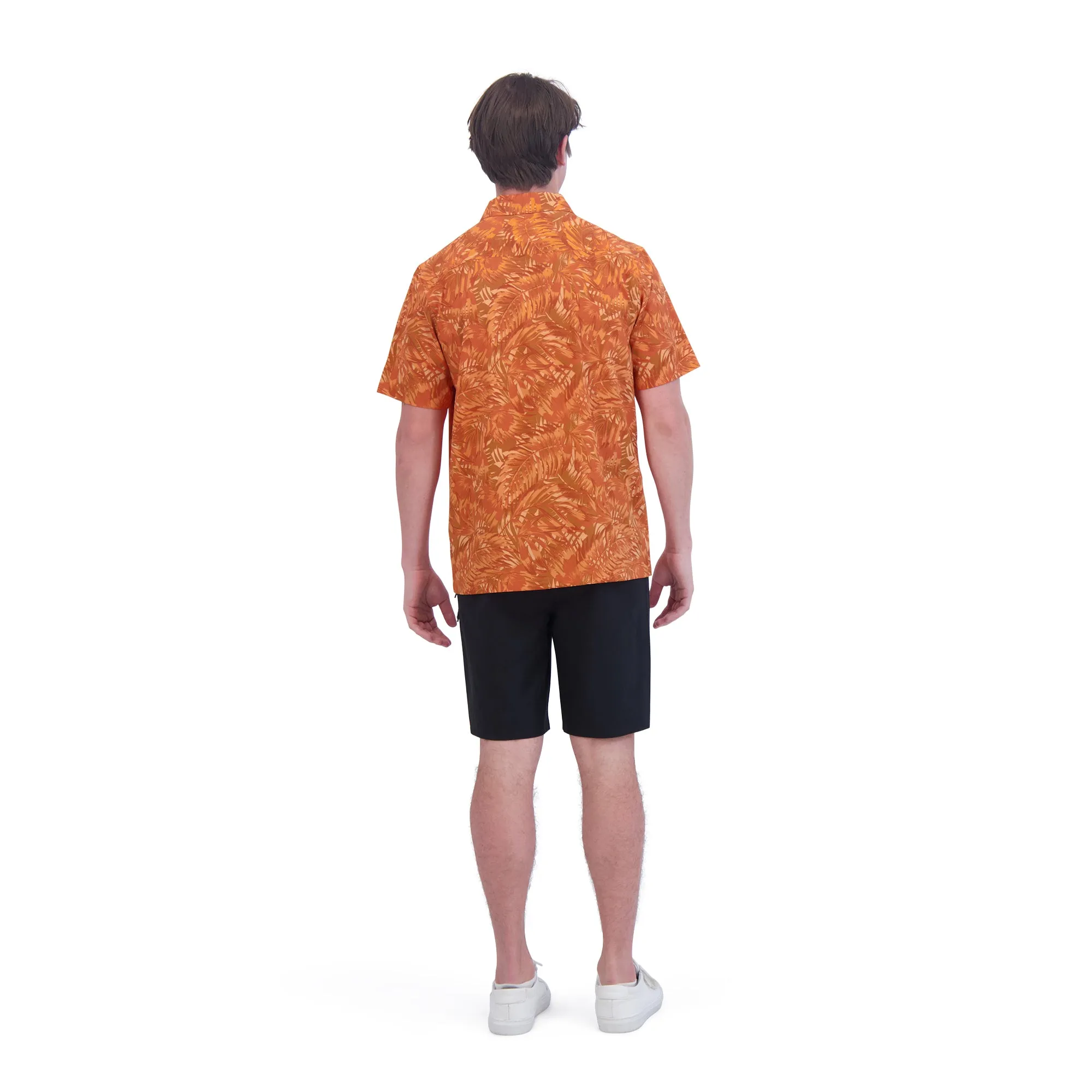 Dakine Aloha Button Down Short Sleeve Shirt - Sunset Palms Print
