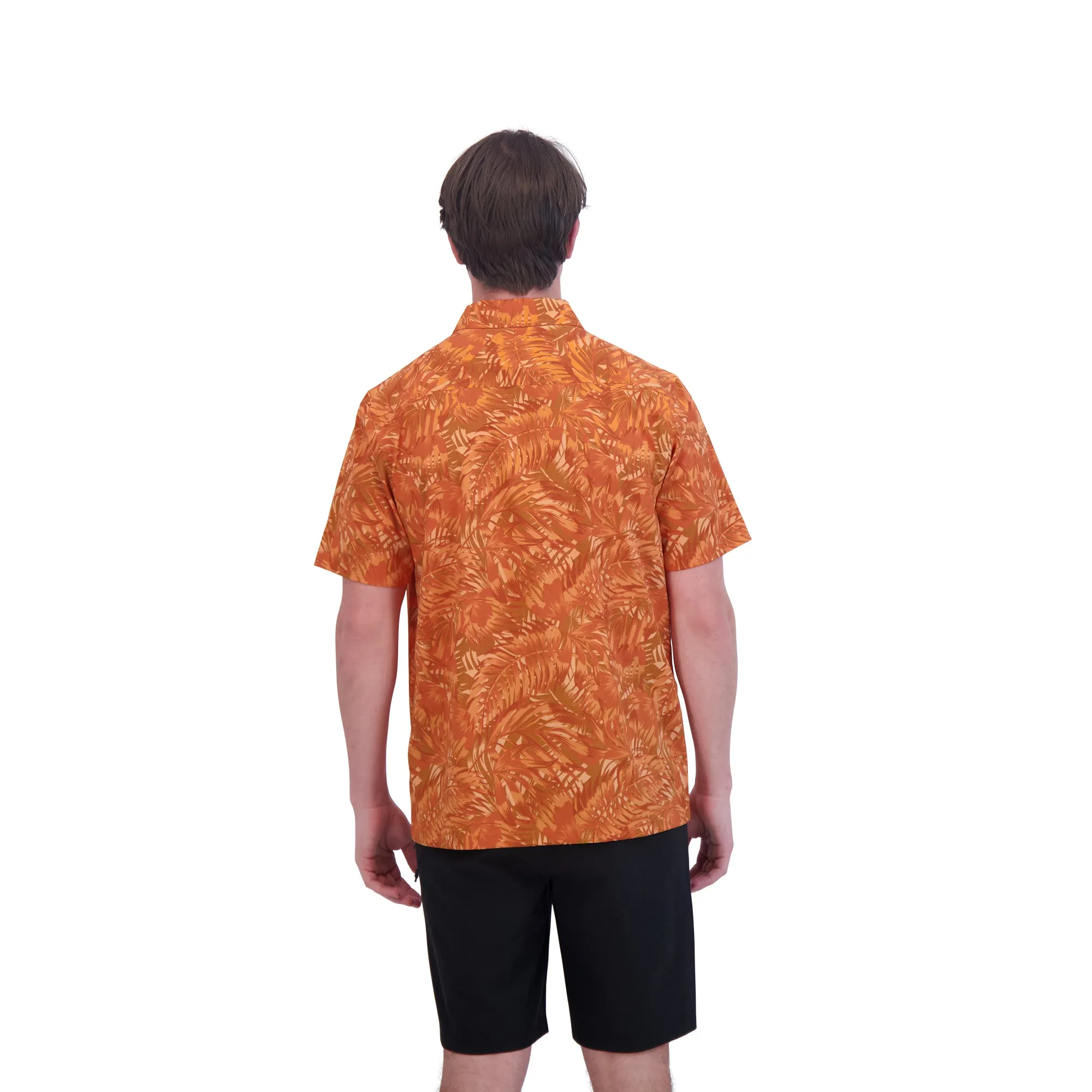 Dakine Aloha Button Down Short Sleeve Shirt - Sunset Palms Print