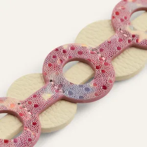Deco Discs | Cherry Blossom Cream with Silver hardware