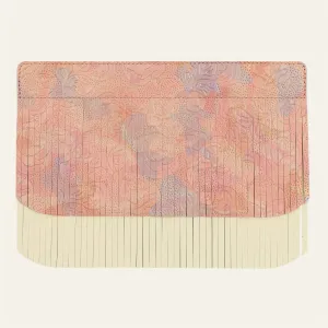 Deco Fringing | Garden Of Roses Cream with Silver hardware