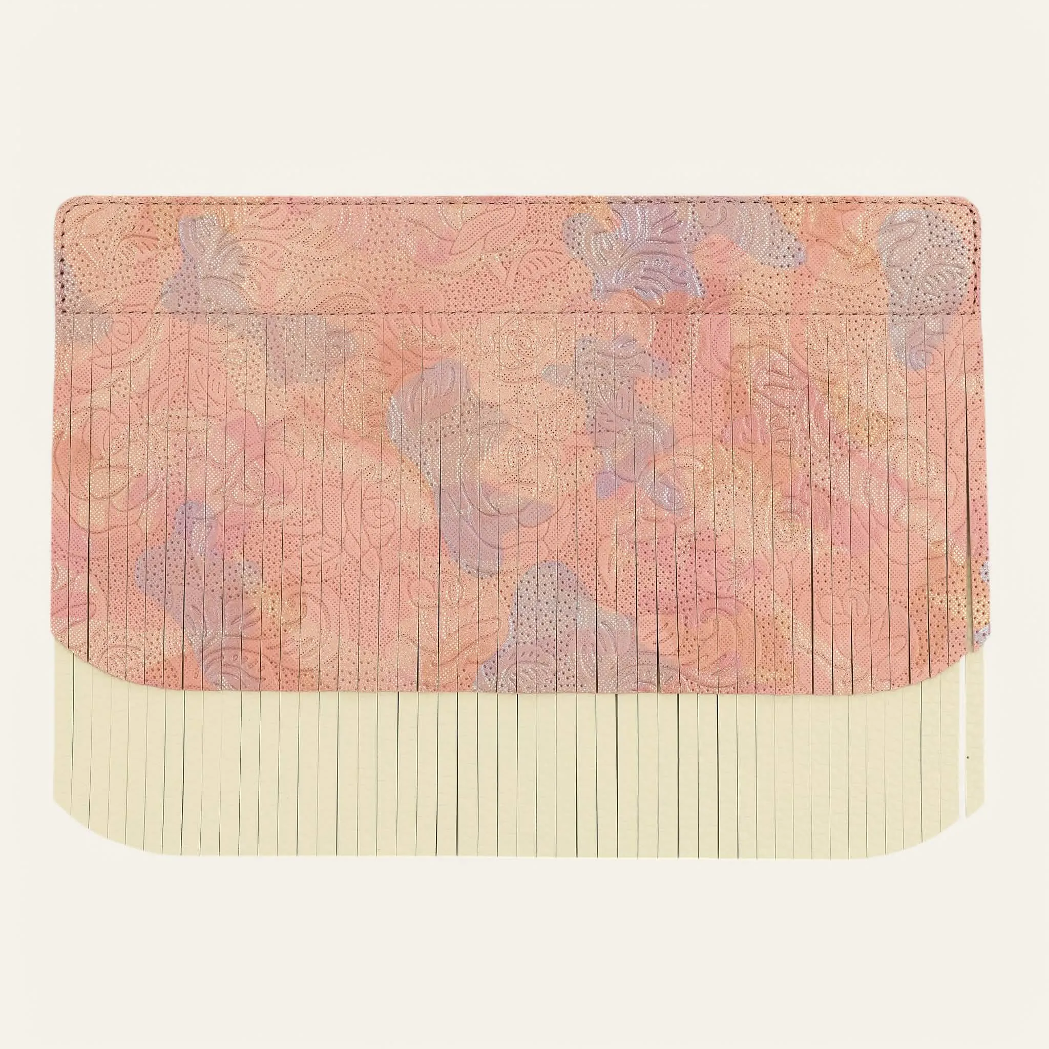 Deco Fringing | Garden Of Roses Cream with Silver hardware