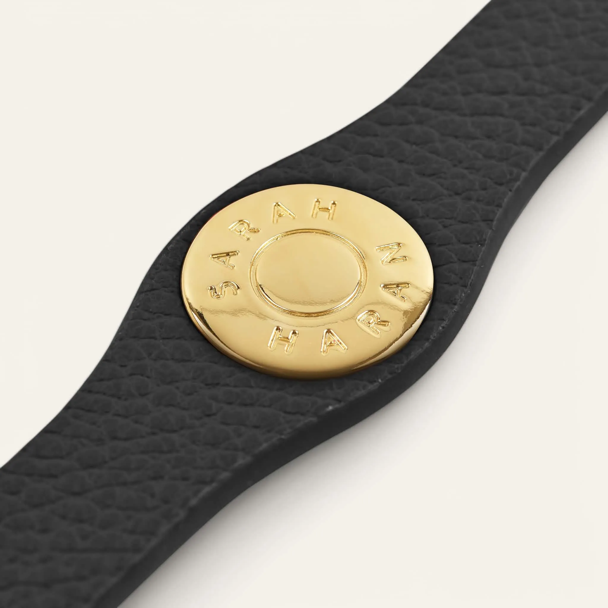 Deco Logo | Black with Gold hardware