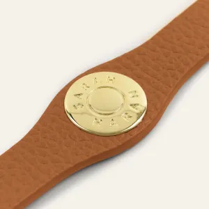 Deco Logo Mini | Tan with Gold hardware