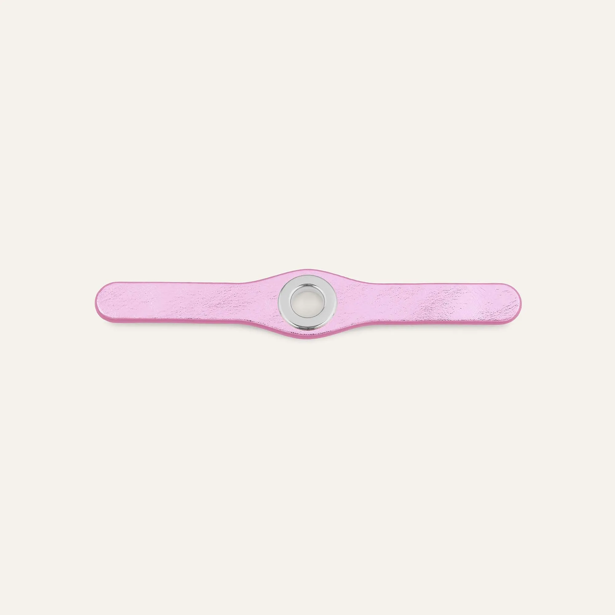 Deco Mini | Metallic Pink with Silver hardware