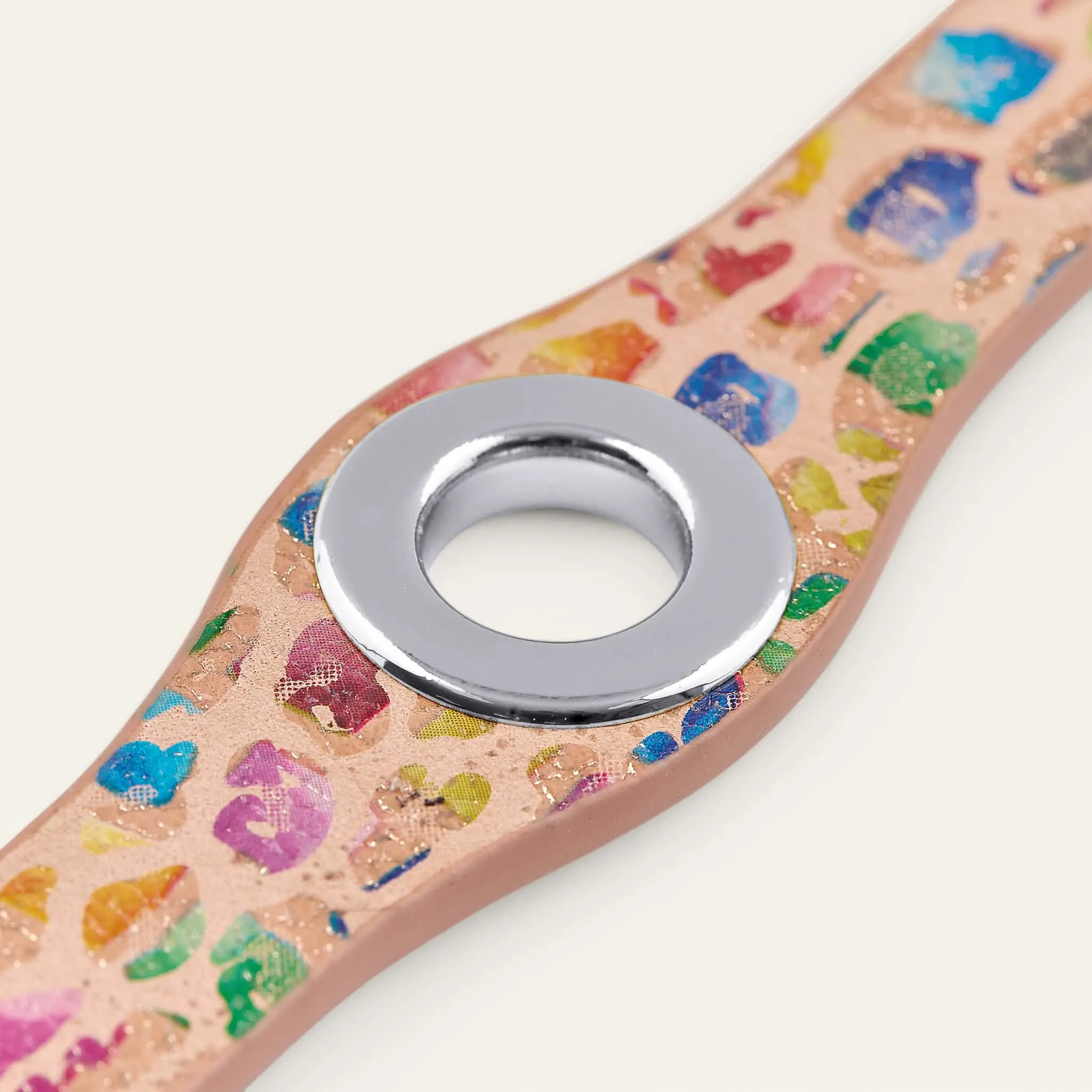 Deco Popper | Confetti with Silver hardware