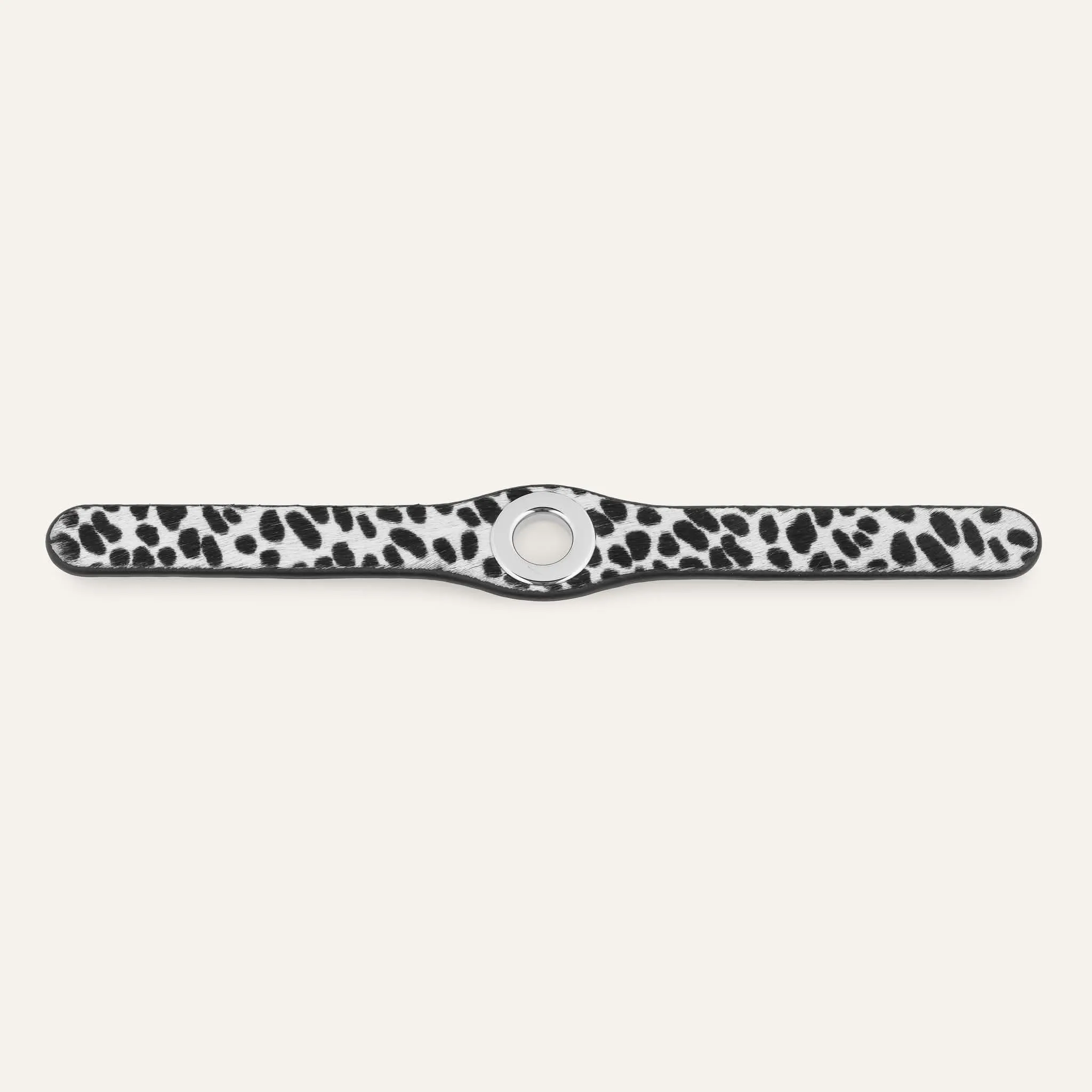 Deco Stud | Dalmatian Spot with Silver hardware