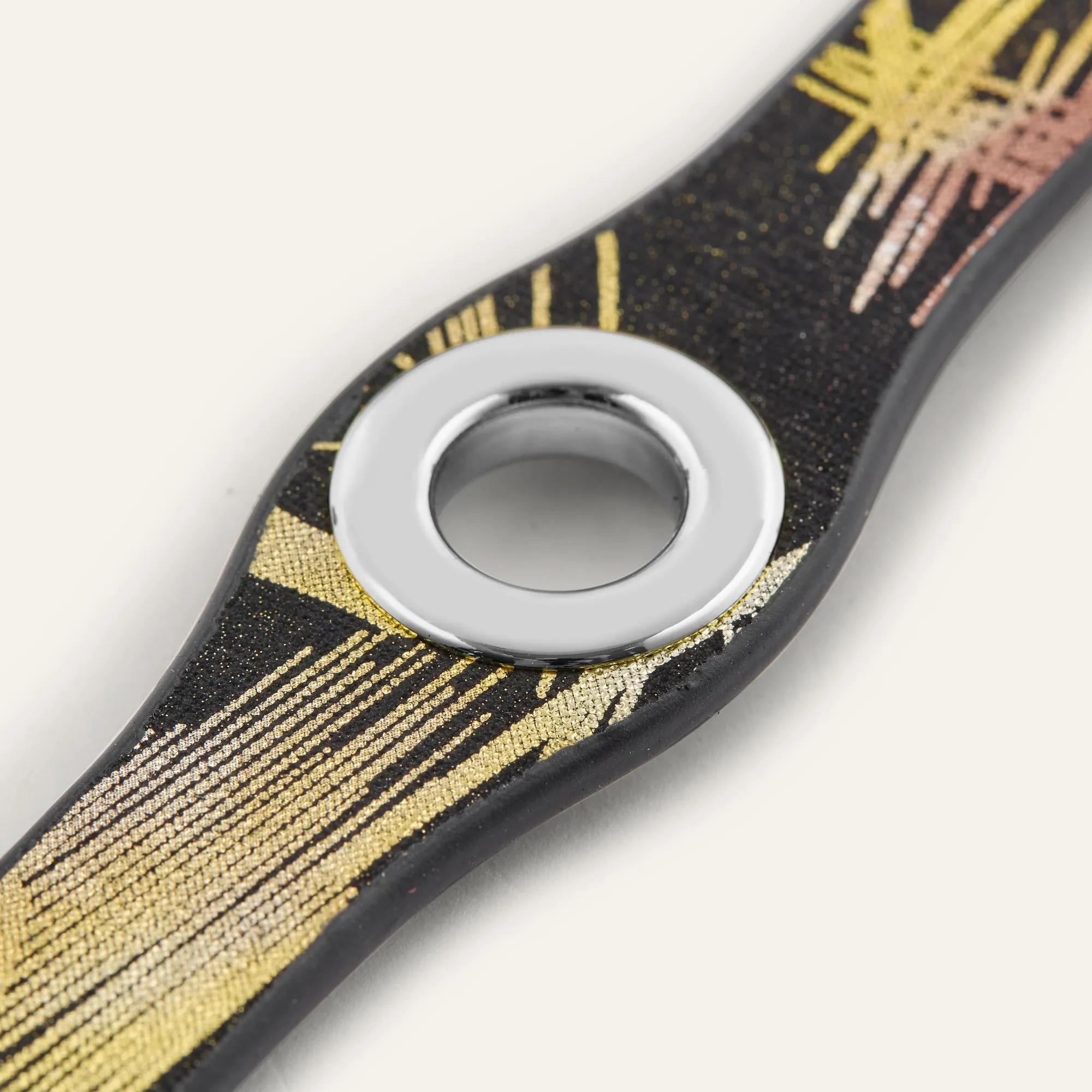 Deco Stud | Japanese Gardens with Silver hardware