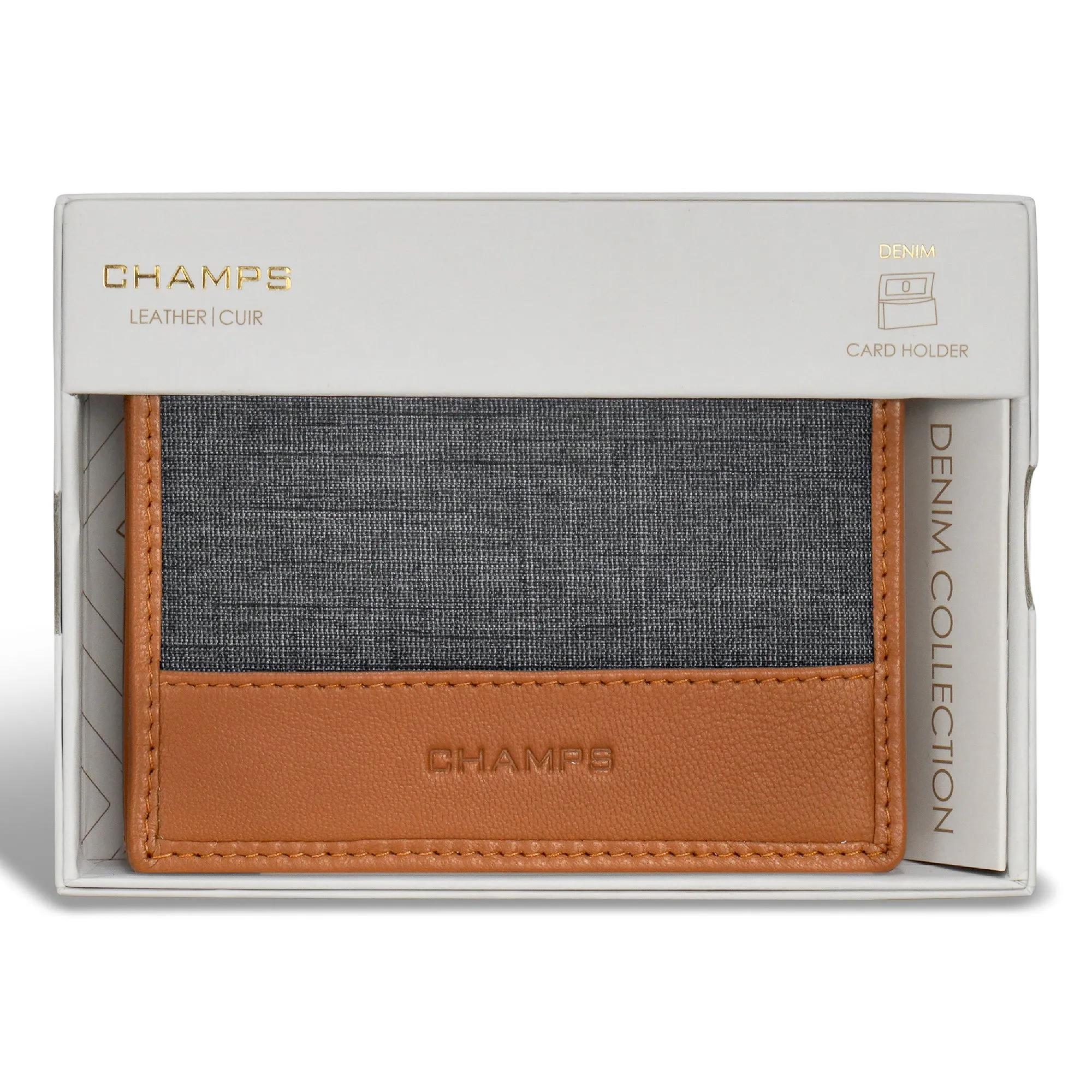 Denim / Leather Cardholder