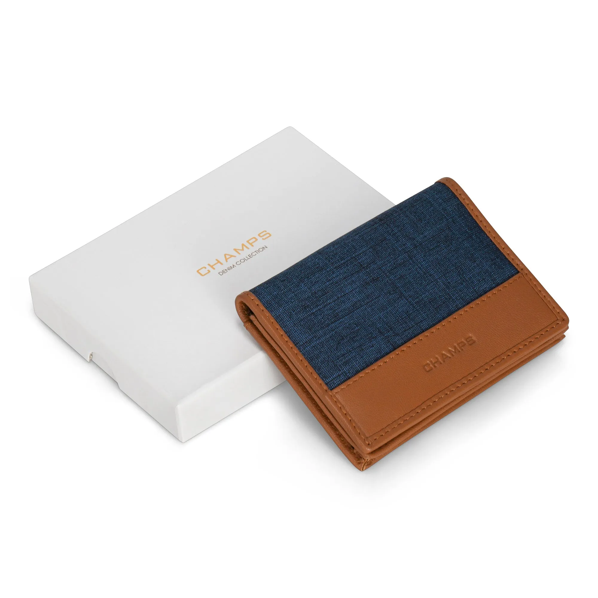 Denim / Leather Cardholder