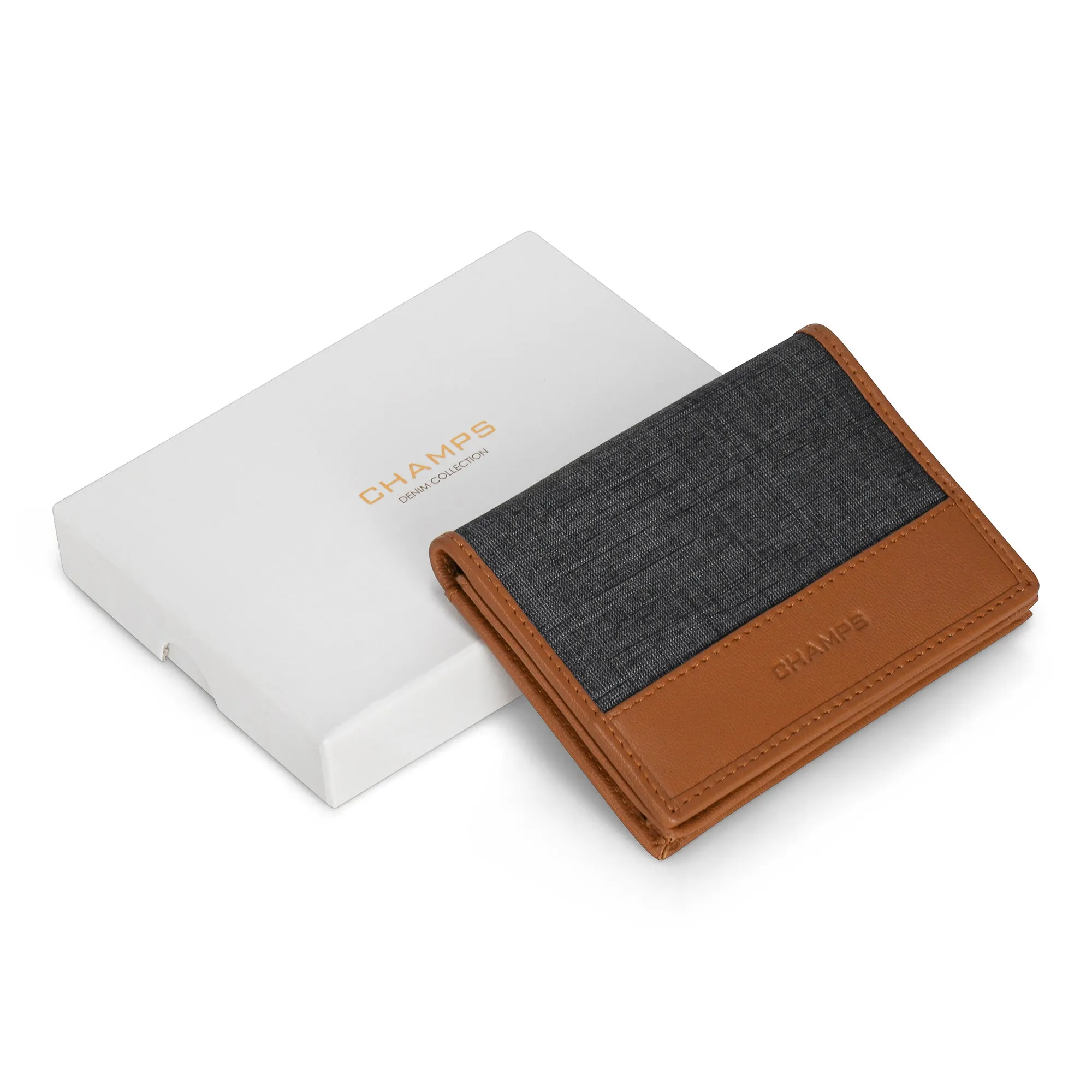 Denim / Leather Cardholder