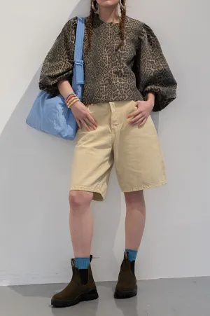 Dr Denim Bella Buff Yellow Shorts