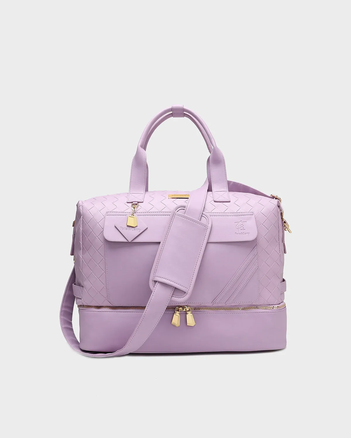 Duffle Bag Girl in Purple