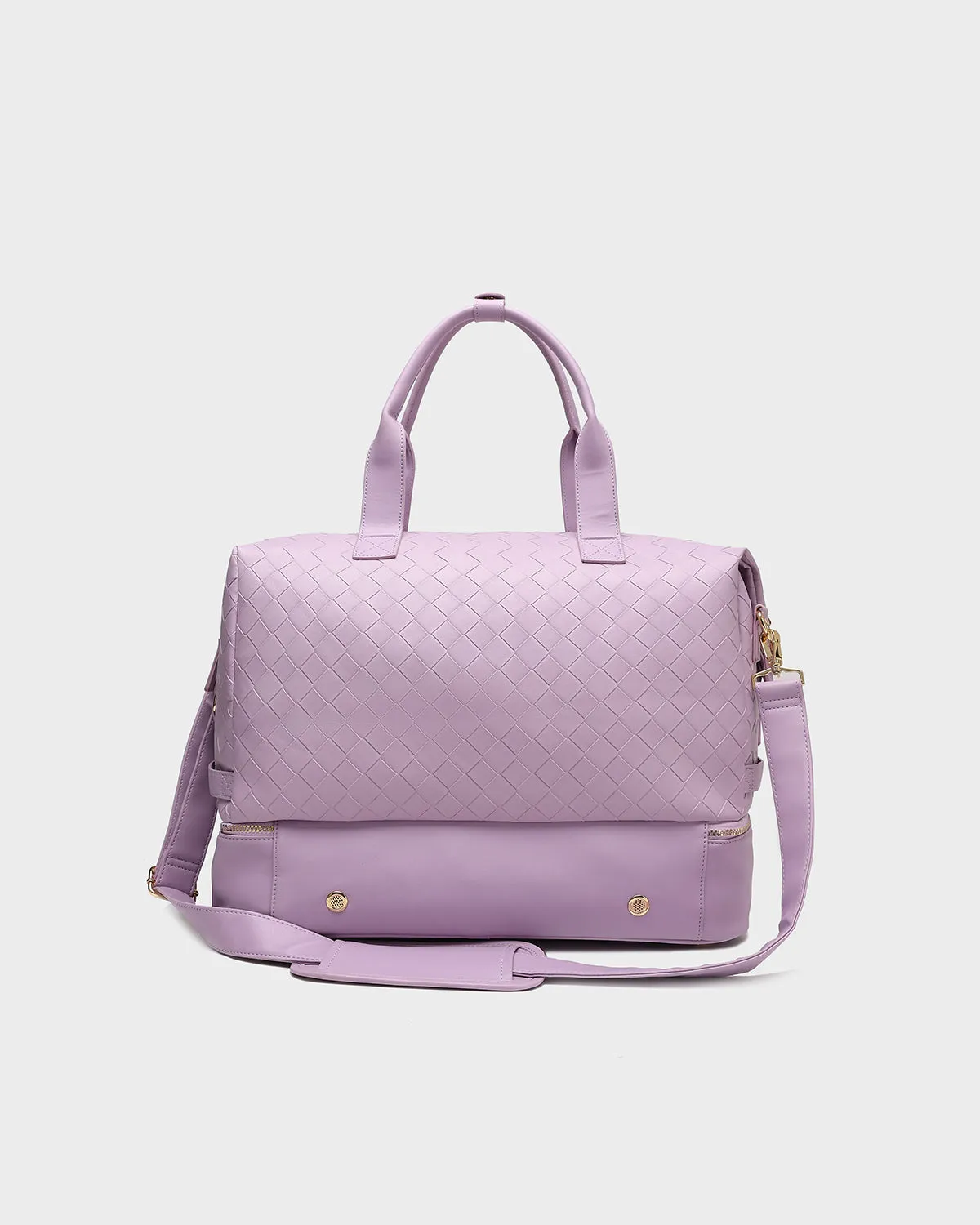 Duffle Bag Girl in Purple