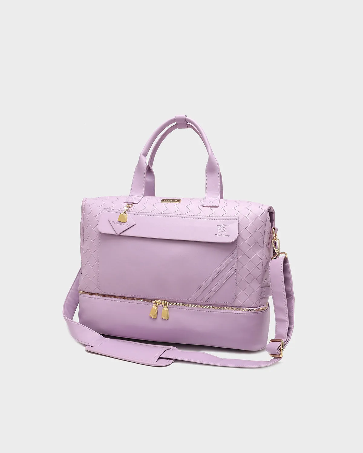 Duffle Bag Girl in Purple