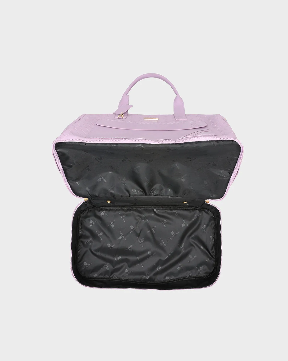 Duffle Bag Girl in Purple