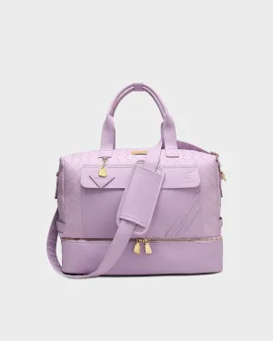 Duffle Bag Girl in Purple