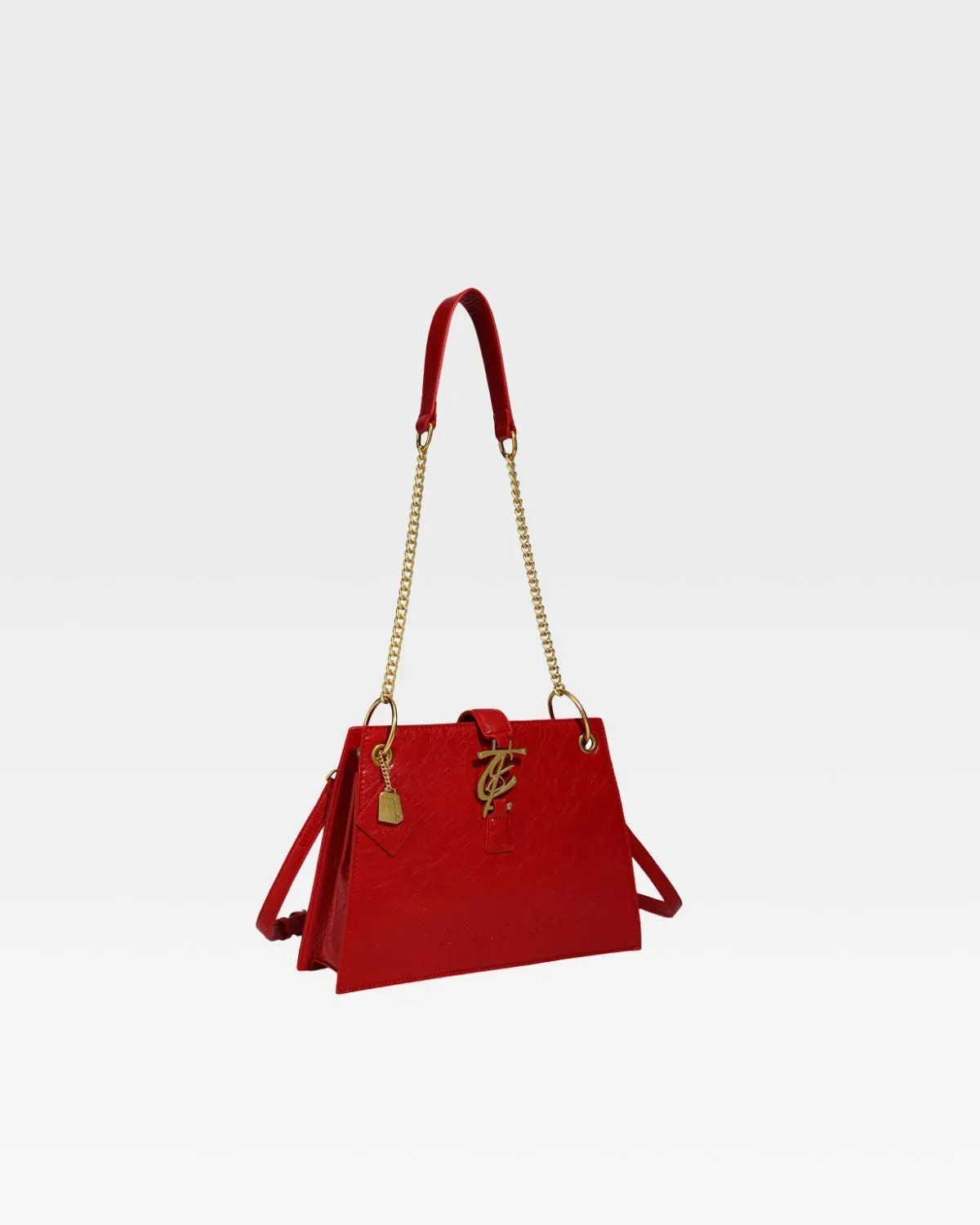 Elise Shoulder Bag in Red