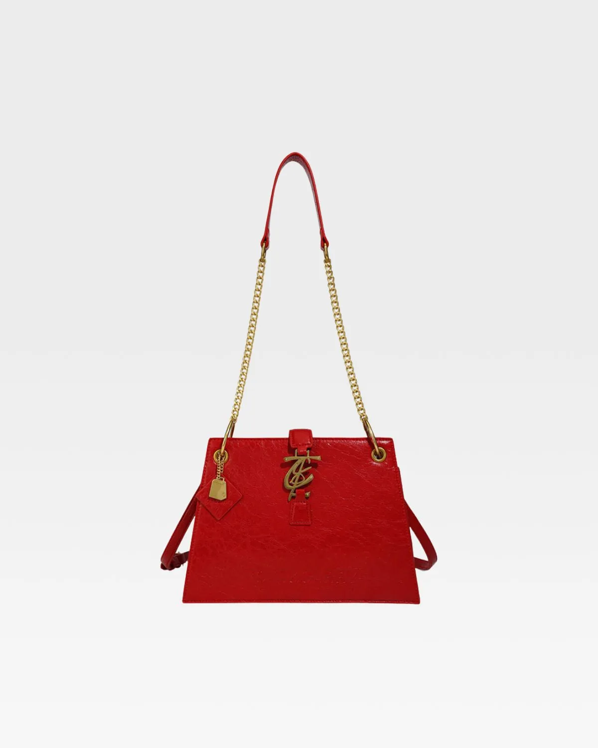 Elise Shoulder Bag in Red