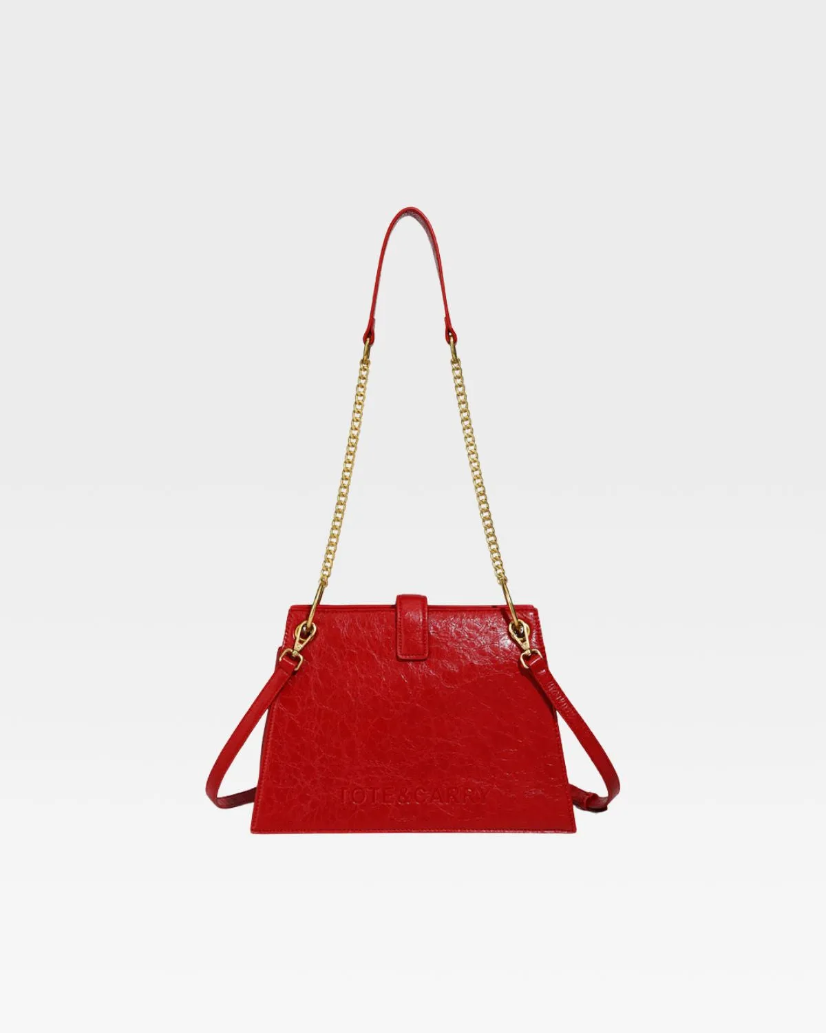 Elise Shoulder Bag in Red
