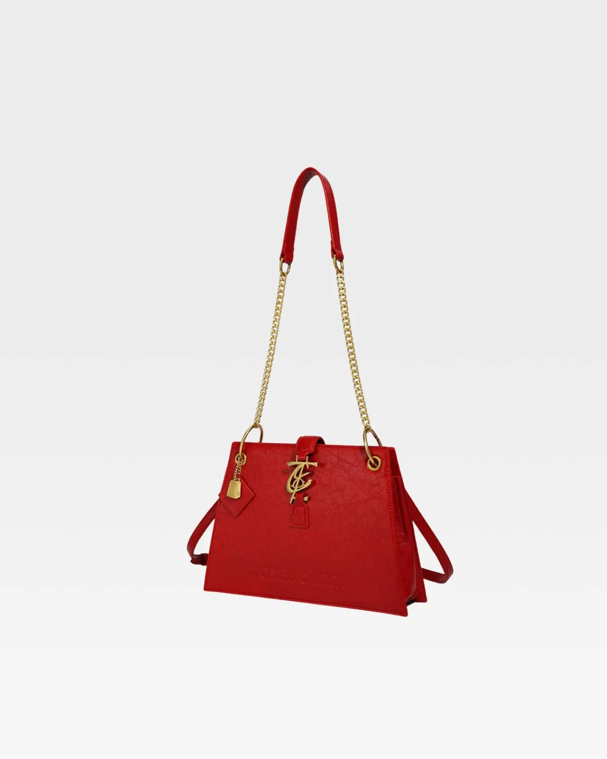 Elise Shoulder Bag in Red
