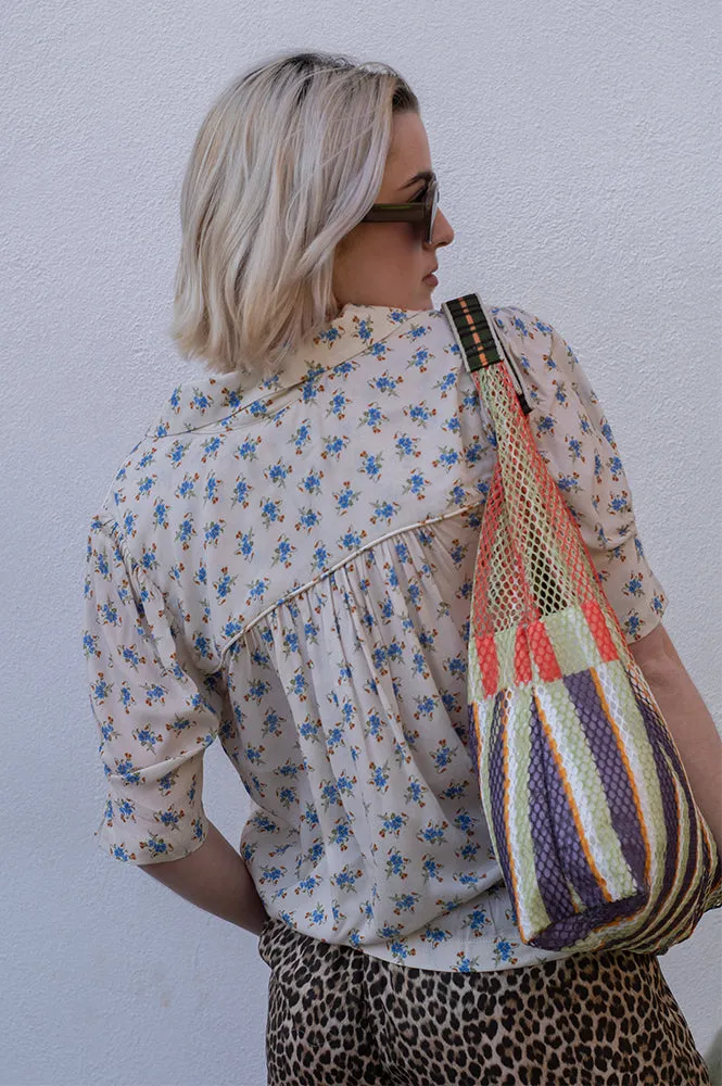 Emile et Ida Boemie Blue Flower Blouse