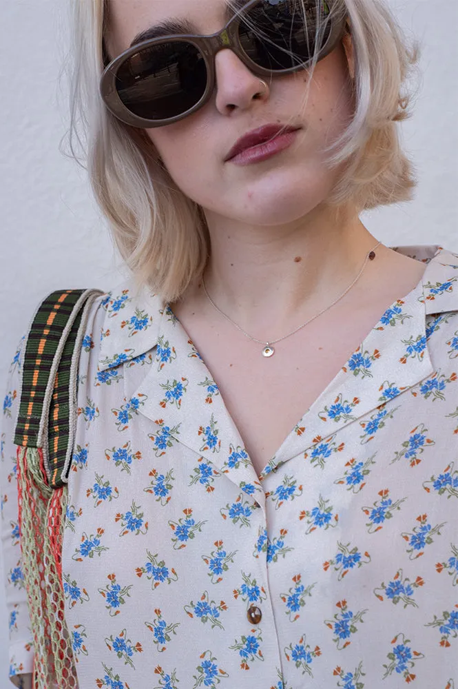 Emile et Ida Boemie Blue Flower Blouse