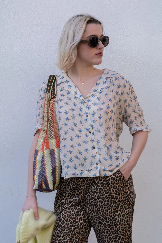 Emile et Ida Boemie Blue Flower Blouse