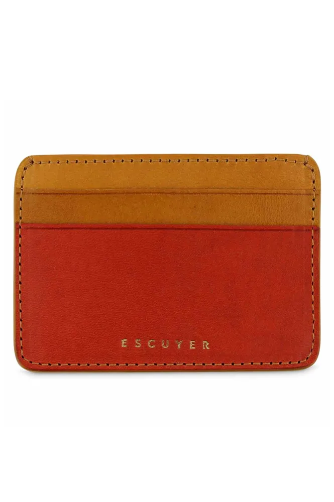 Escuyer Orange and Mustard Cardholder