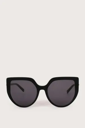 Eugenia Black Cat-Eye Sunglasses	