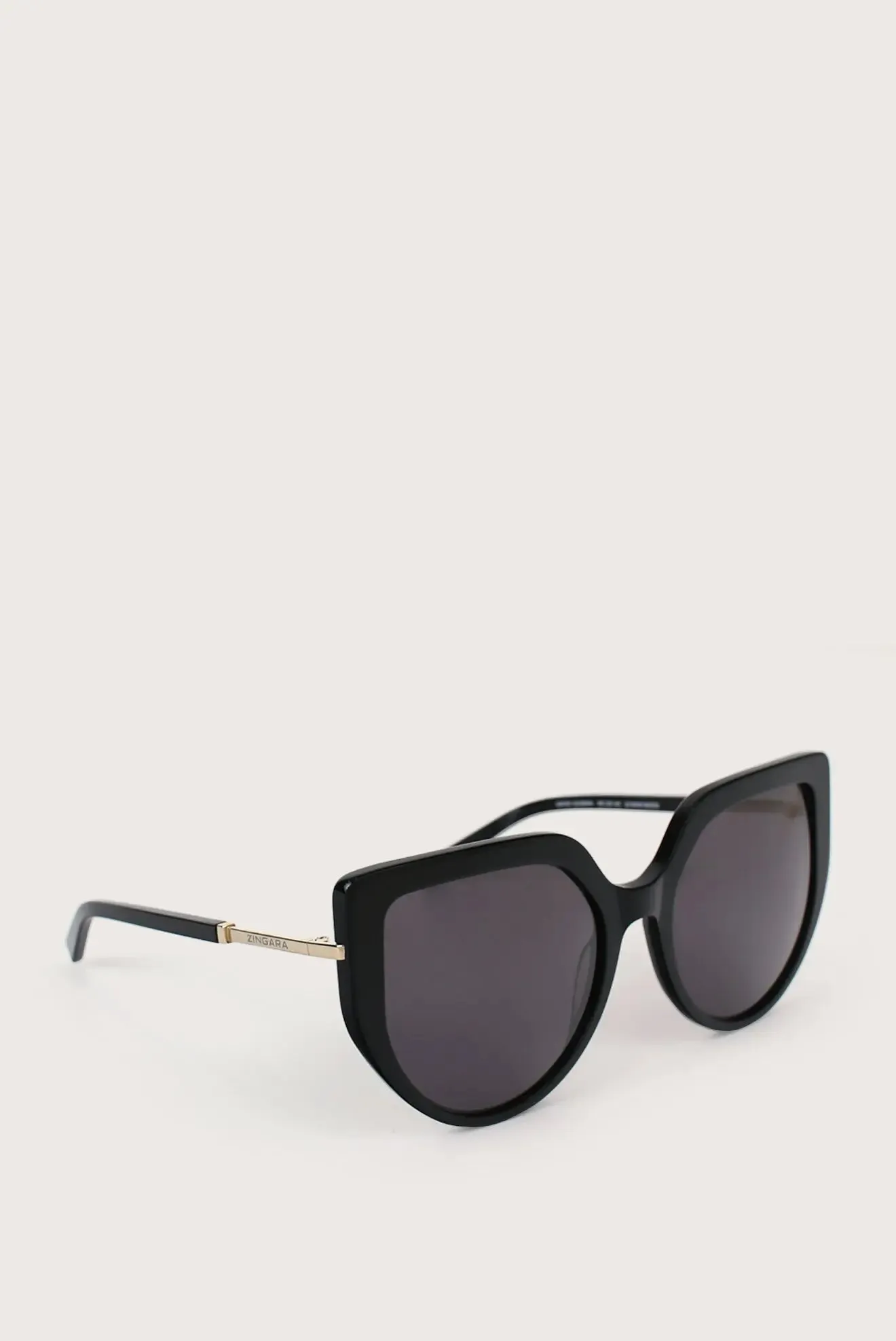 Eugenia Black Cat-Eye Sunglasses	