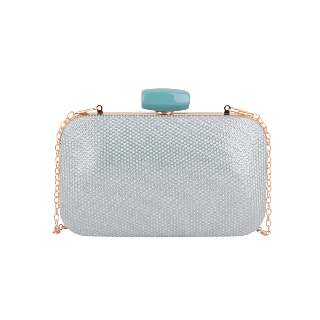 Evening Kiss Clasp Sparkle Clutch
