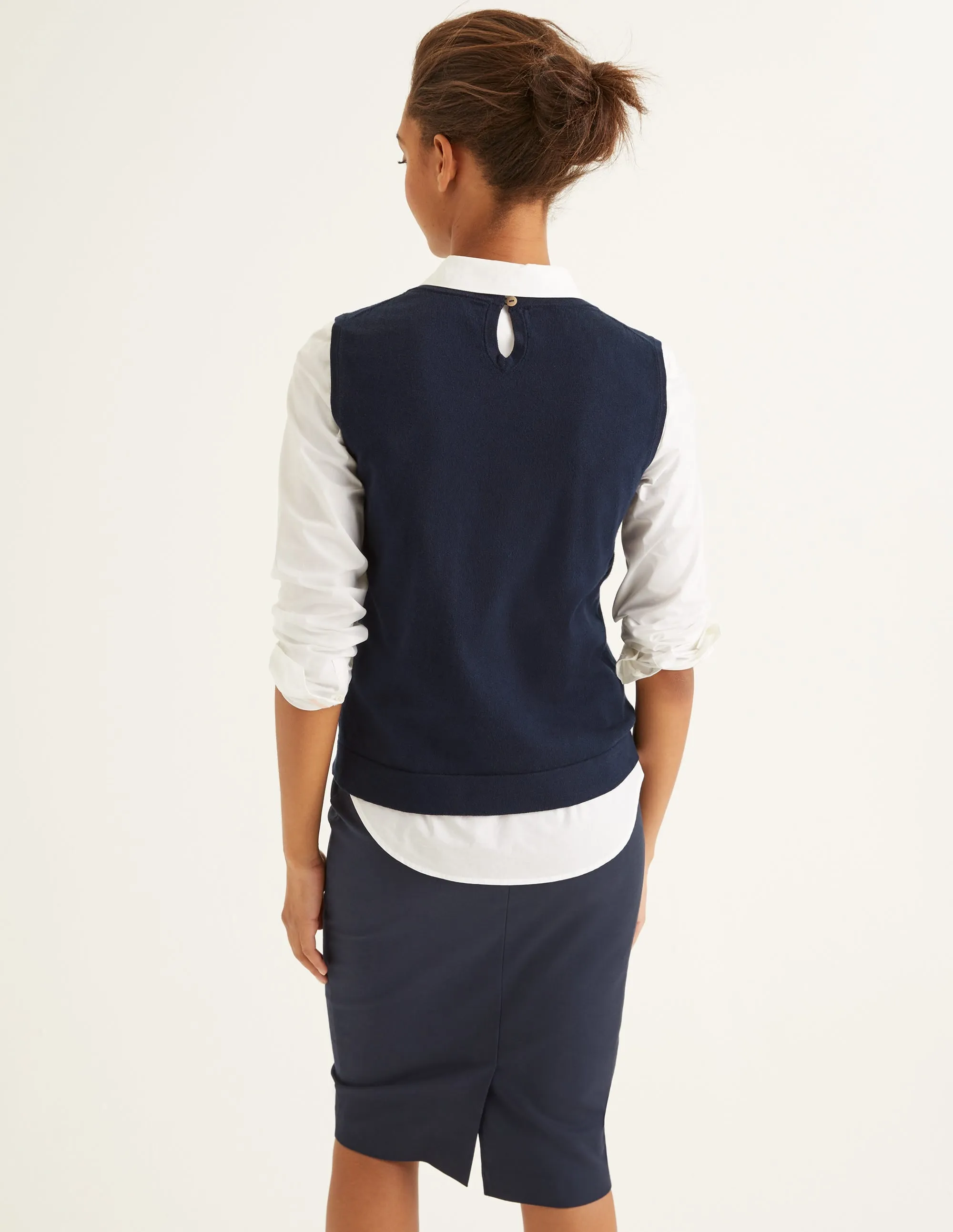 Favourite Knitted Tank-Navy