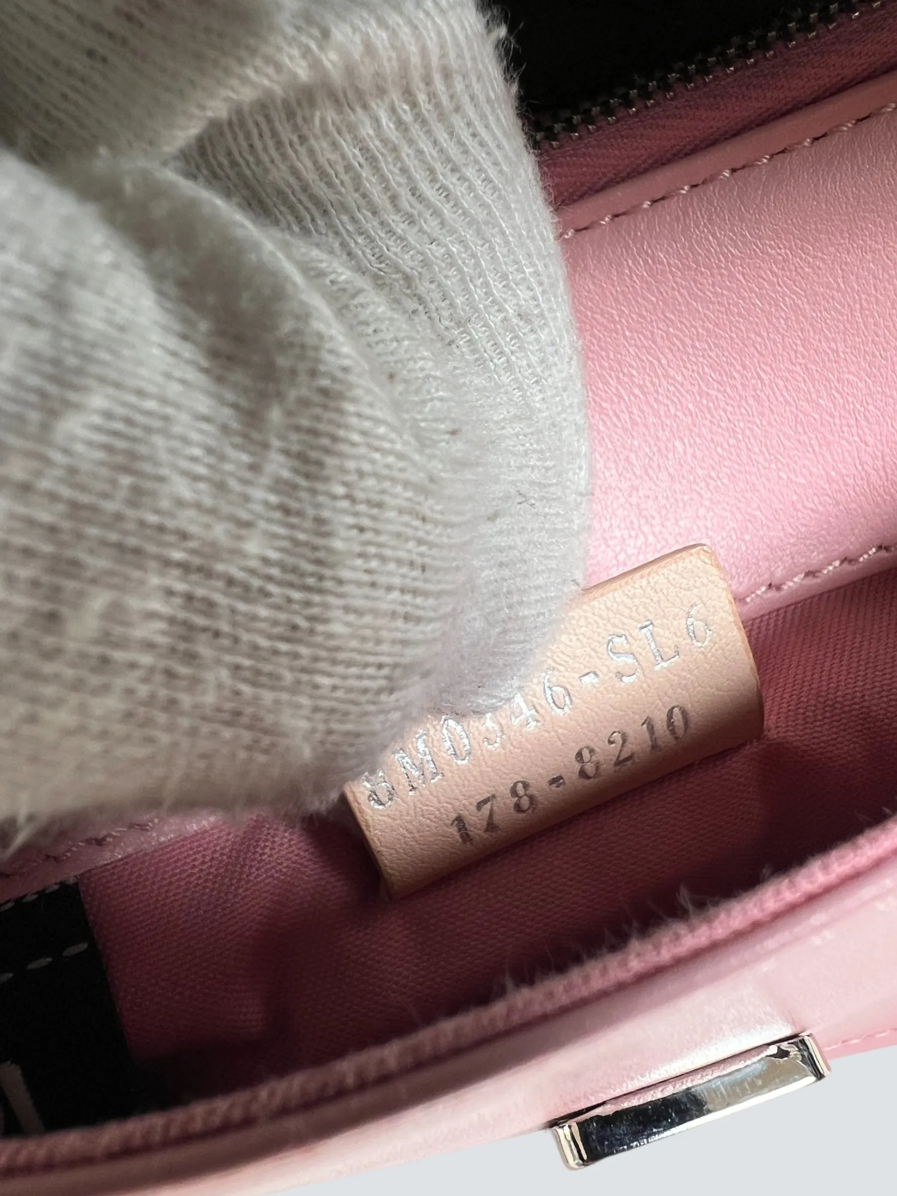 Fendi Pink Leather Hypnoteyes Wallet on Chain