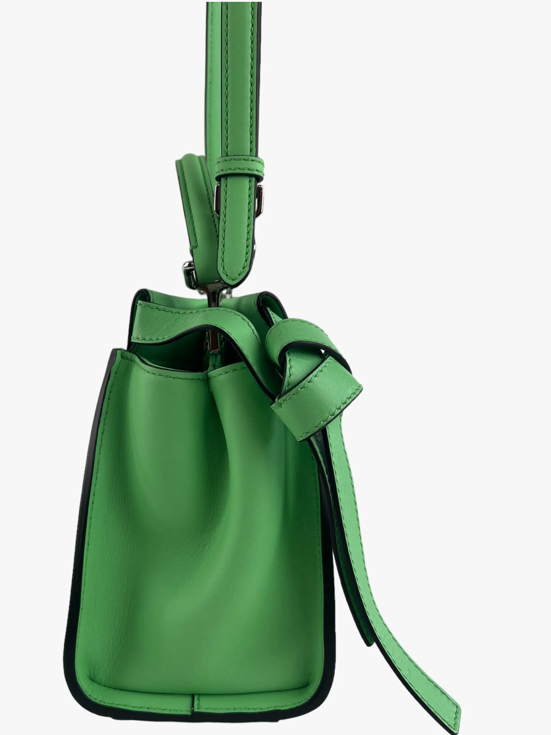 Fendi Pistachio Green Calfskin Leather Peekaboo Mini Crossbody