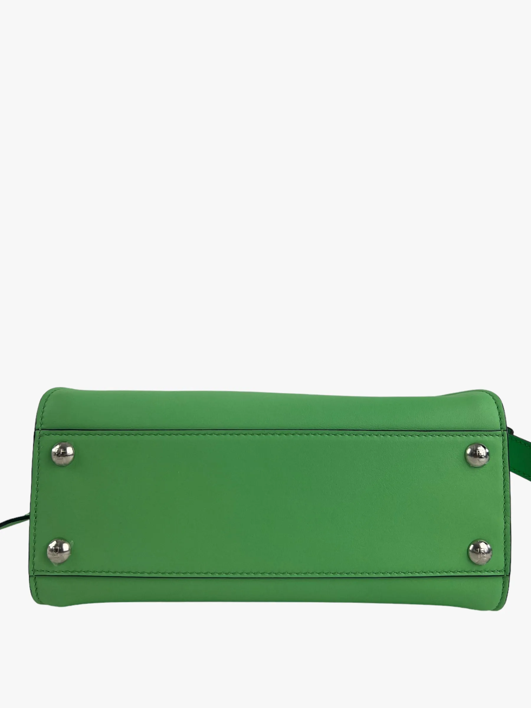 Fendi Pistachio Green Calfskin Leather Peekaboo Mini Crossbody