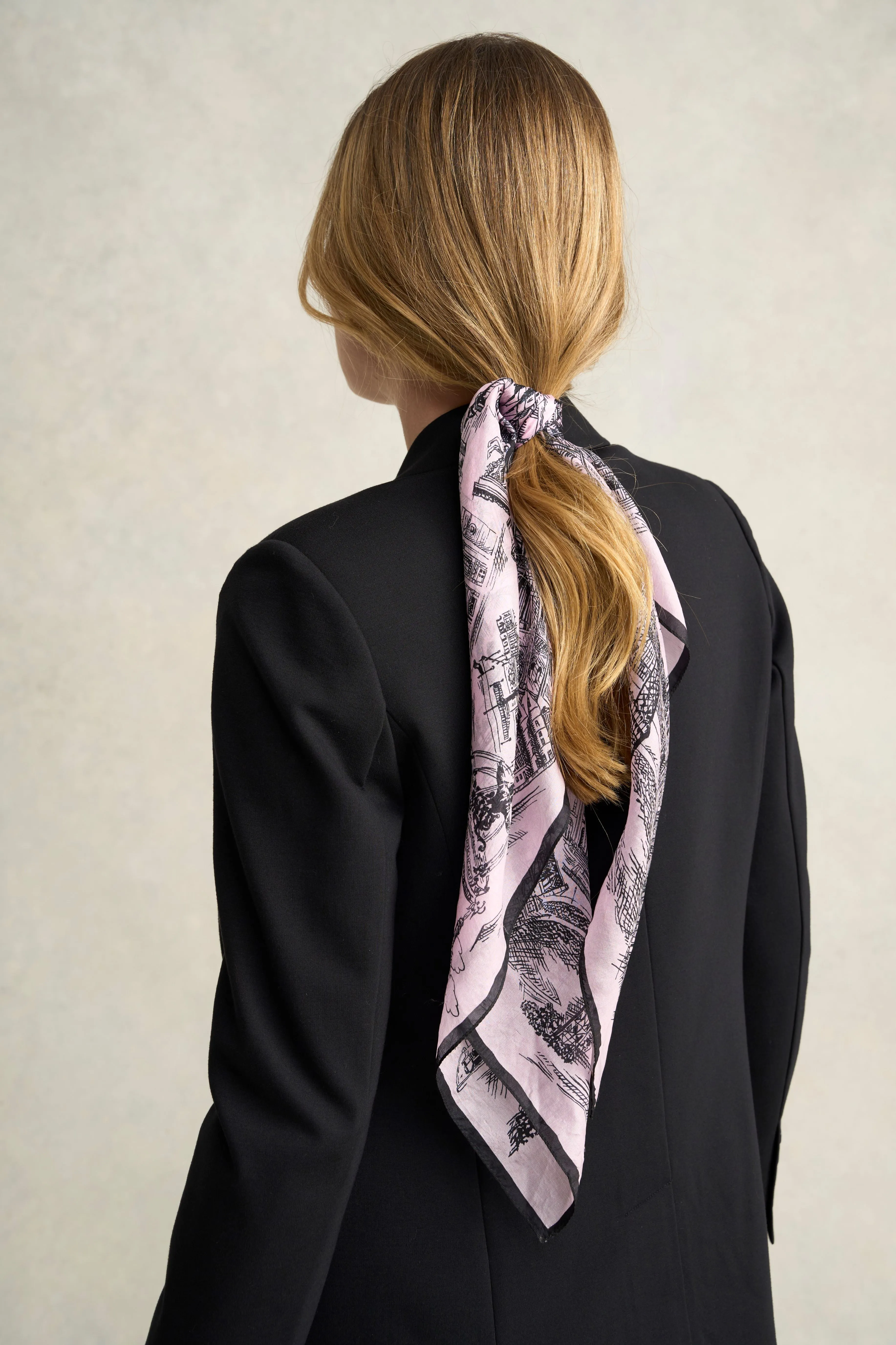 France Capital Silk Scarf - Multi