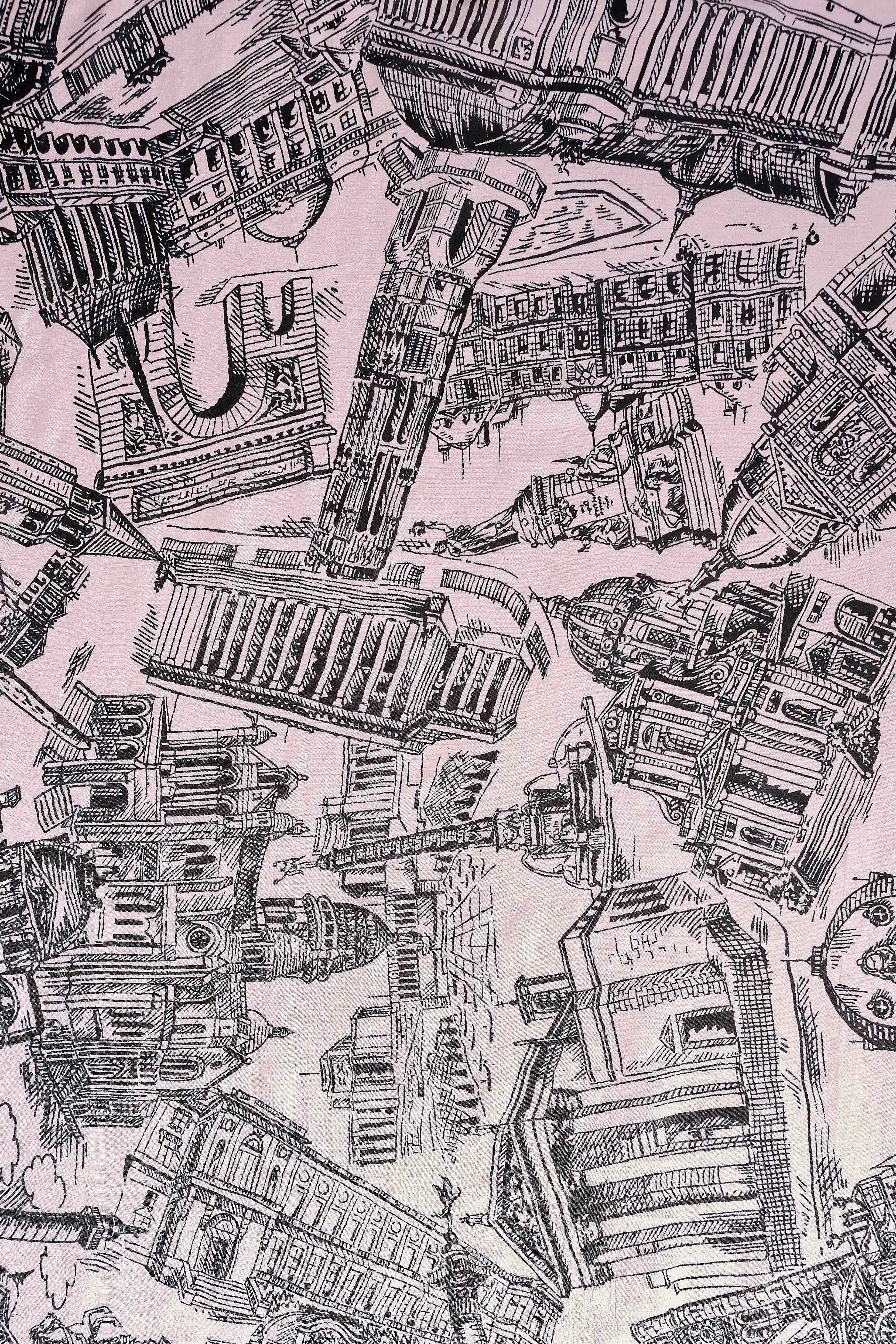 France Capital Silk Scarf - Multi