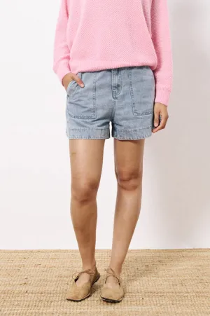 FRNCH Pascalie Light Denim Shorts