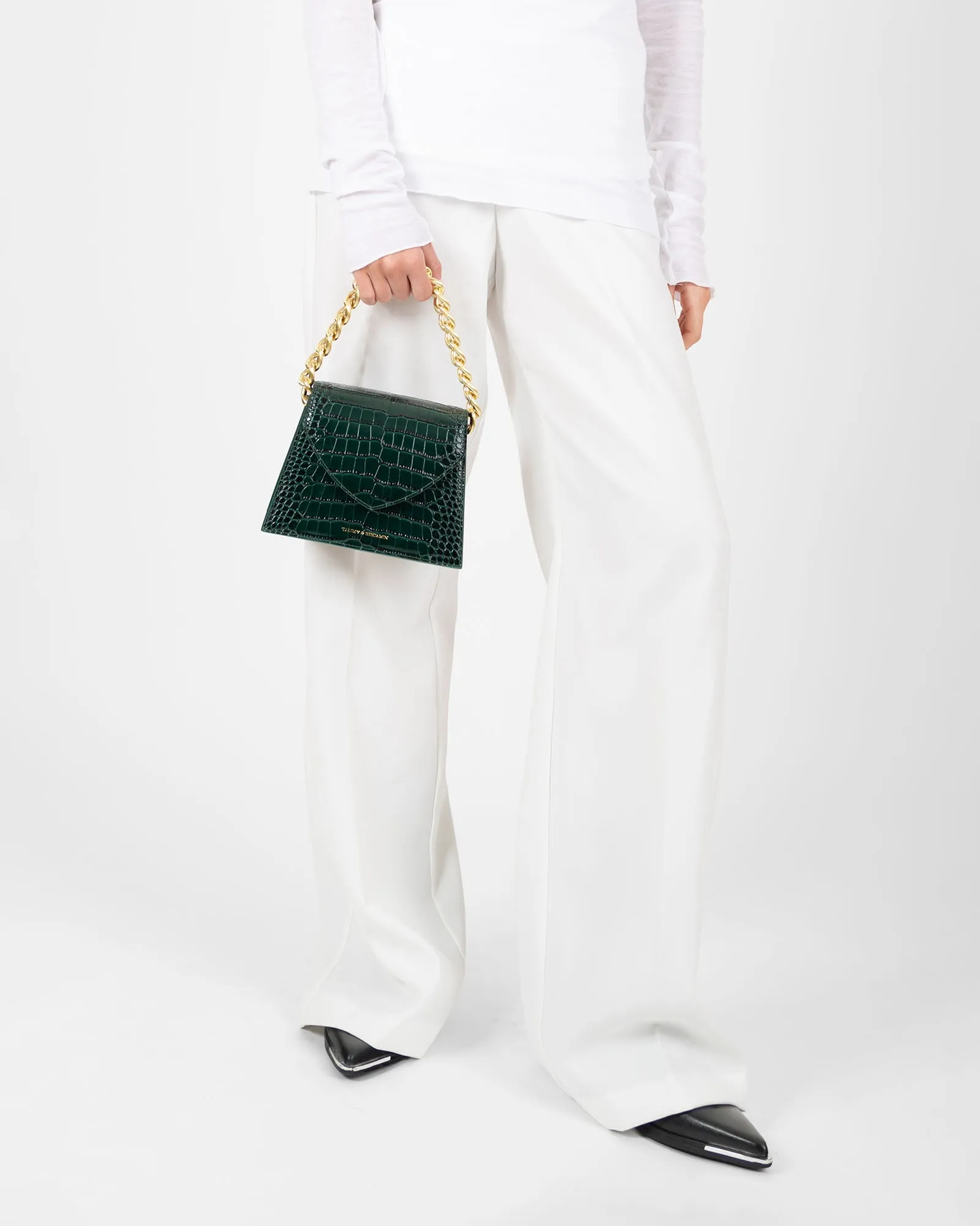 GABRIELLE - Green embossed