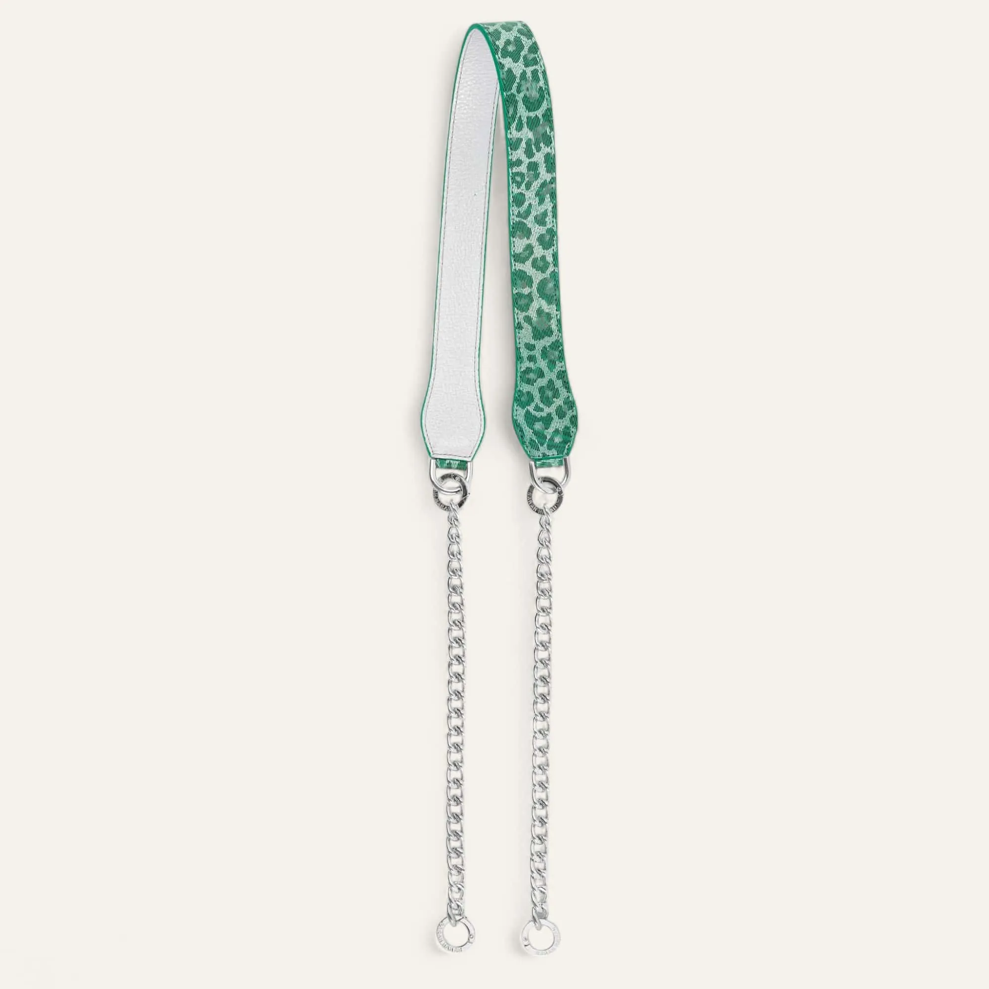 Gemini Strap | Caribbean Dreams Soft Metallic Silver with Silver hardware