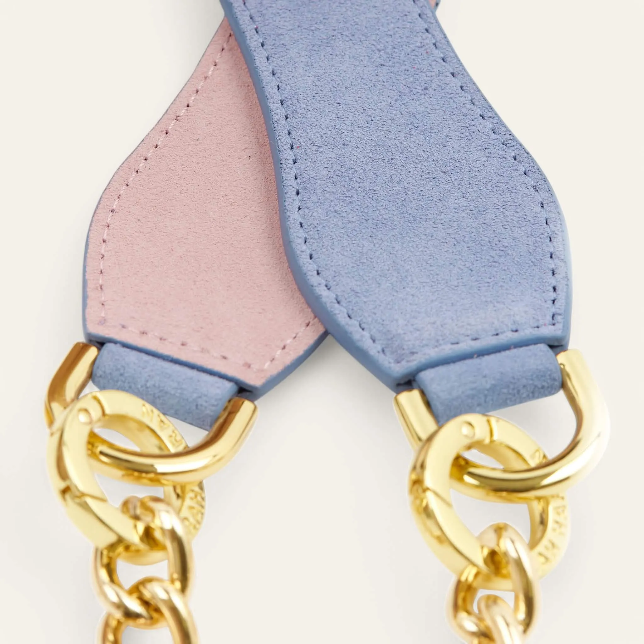 Gemini Strap | Periwinkle Soft Pink with Gold hardware