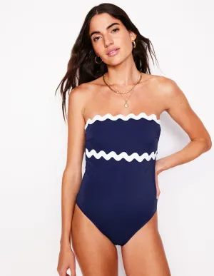 Giant Rik Rak Swimsuit-Navy/Ivory