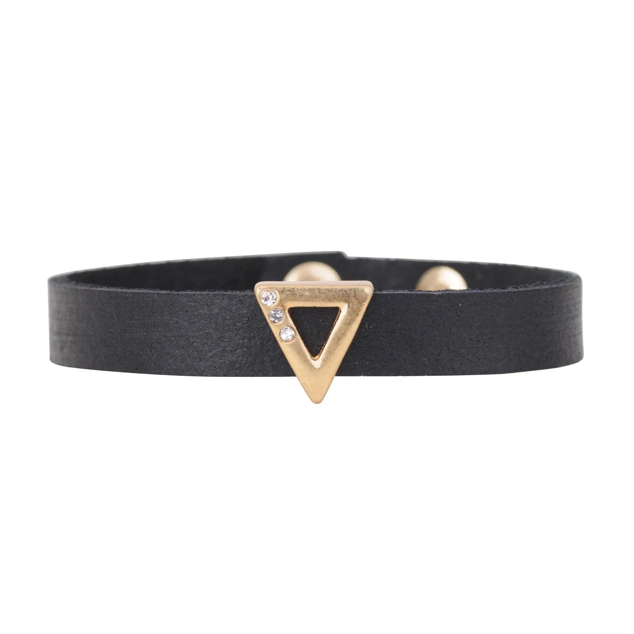 Golden Triangle Leather Strap