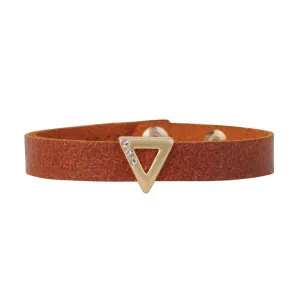 Golden Triangle Leather Strap